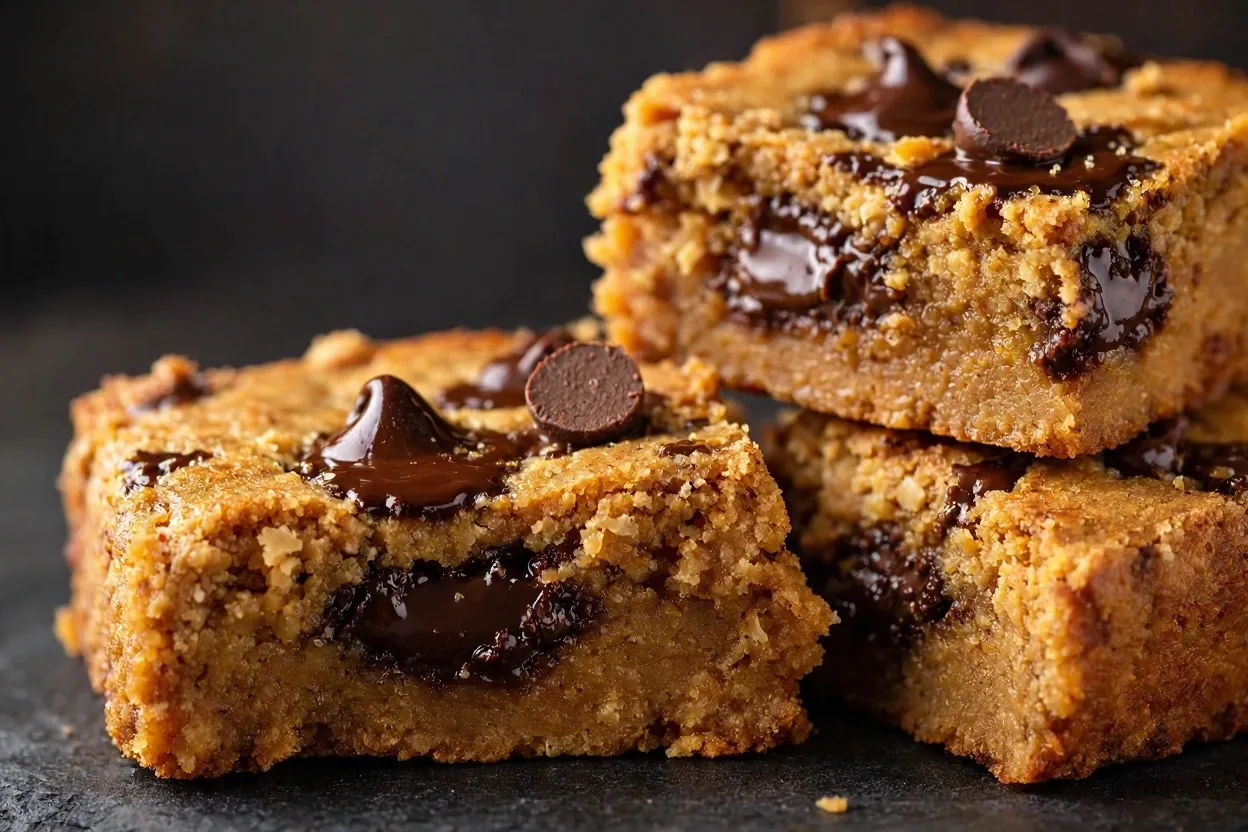 Recette : Blondies Protéinés aux Pois Chiches & Beurre de Cacahuète