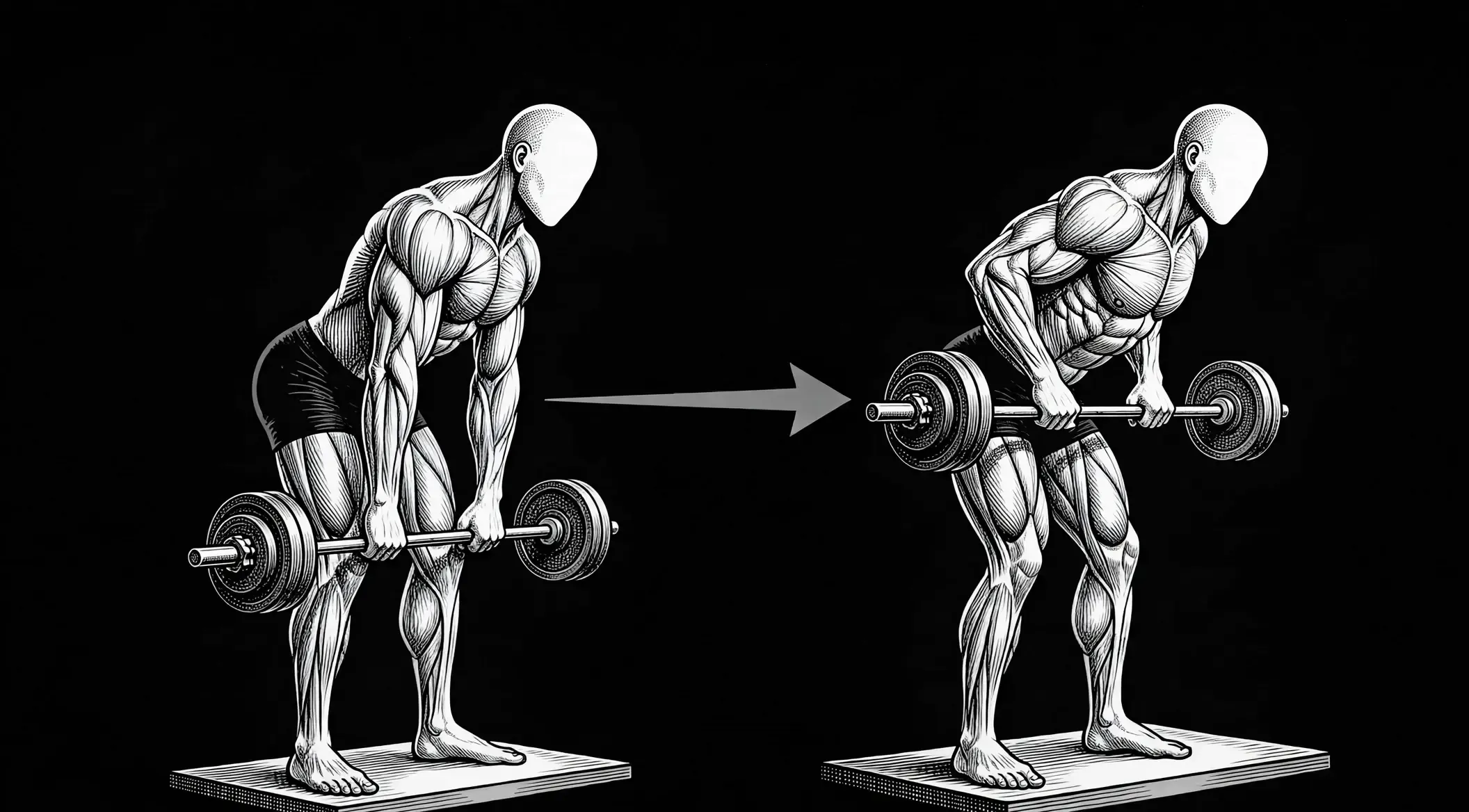 Exercice - Rowing Barre (Buste Penché)