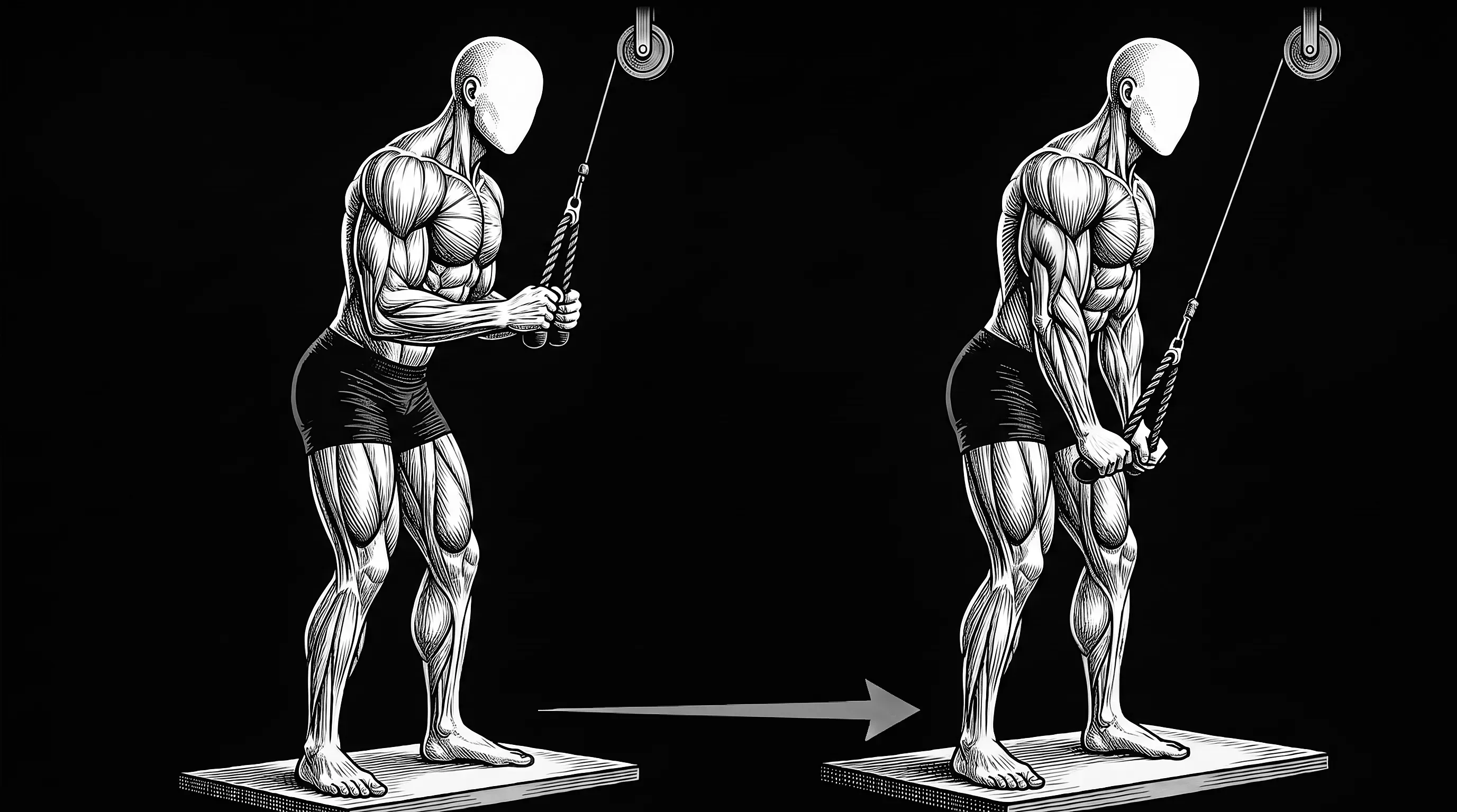 Exercice - Extension Triceps Poulie Haute